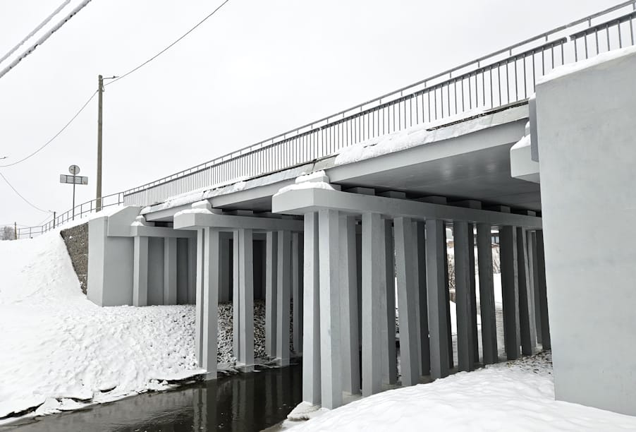 В селе Верх-Язьва Пермского края капитально отремонтирован мост через Шудью